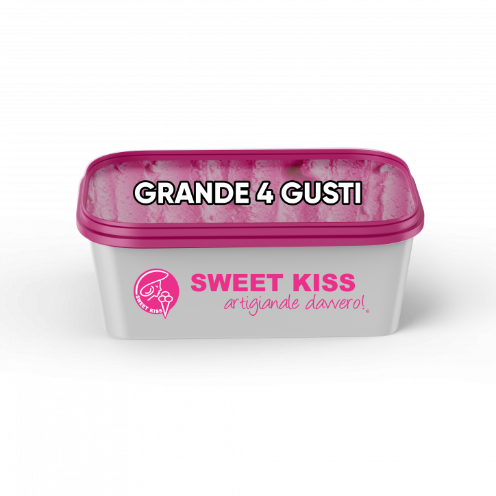 Gelato in vaschetta grande quattro gusti